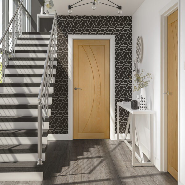Internal Oak Salerno Fire Door - Image 2