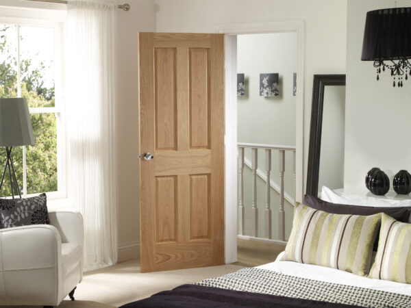 Internal Oak Victorian 4 Panel Door