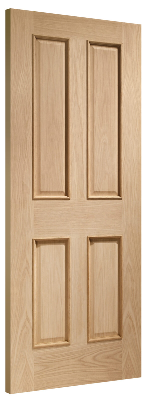 Internal Oak Victorian 4 Panel Door with Raised Mouldings - Image 3