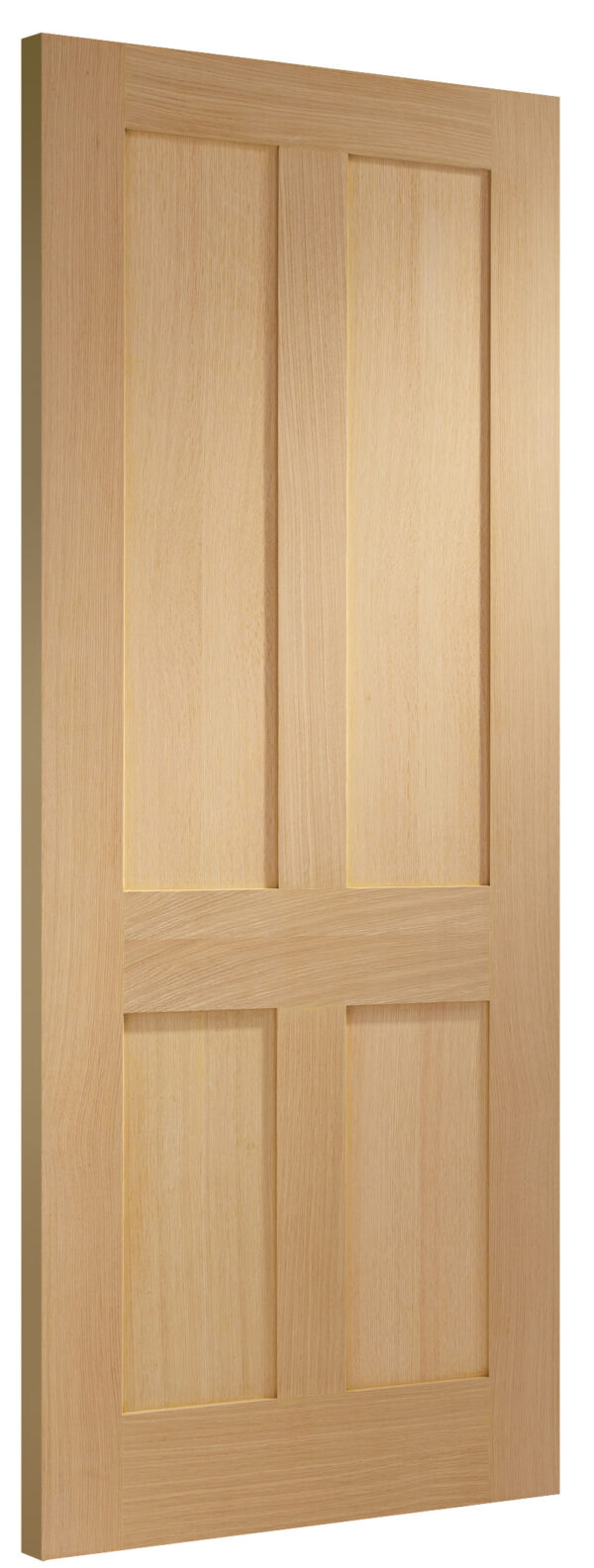 Victorian Shaker 4 Panel Internal Oak Fire Door - Image 3