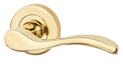 Ironmongery Ariel Polished Brass Tone Privacy Handle Hardware Pack