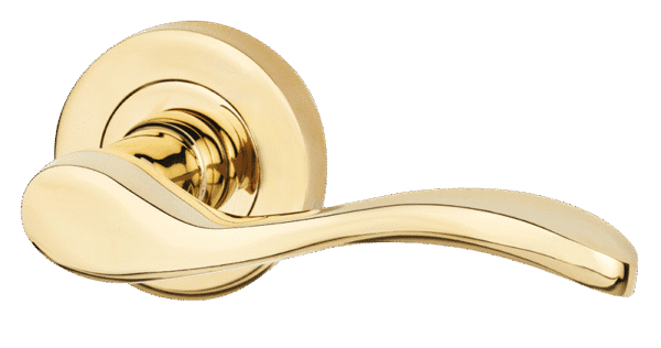 Ironmongery Ariel Polished Brass Tone Privacy Handle Hardware Pack
