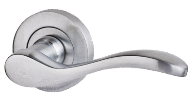 Ironmongery Ariel Satin Chrome Tone Privacy Handle Hardware Pack