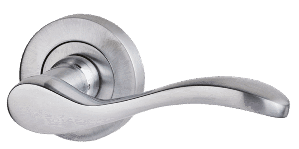 Ironmongery Ariel Satin Chrome Tone Privacy Handle Hardware Pack