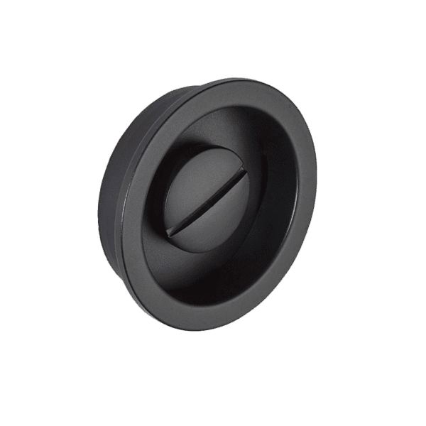 Ironmongery Aries Matt Black Pocket Door Privacy Handle - Image 2