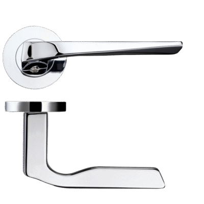Ironmongery Carina Polished Chrome Tone Privacy Handle Hardware Pack