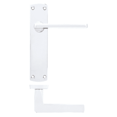 Ironmongery Chester Polished Chrome Tone Privacy Handle Pack