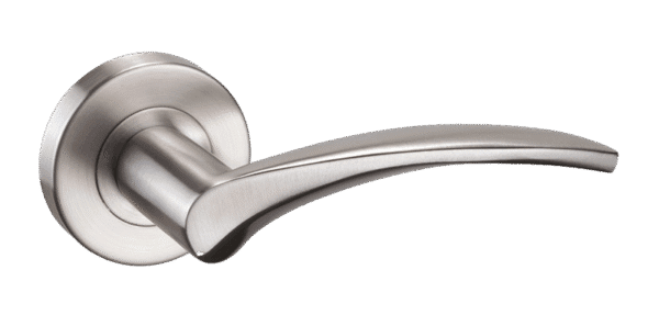 Ironmongery Corvus Satin Chrome Tone Privacy Handle Hardware Pack