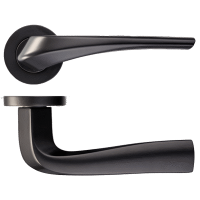 Ironmongery Draco Matt Black Handle Hardware Pack