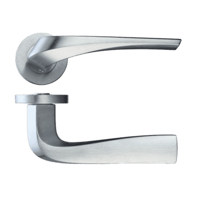 Ironmongery Draco Satin Chrome Tone Handle Hardware Pack