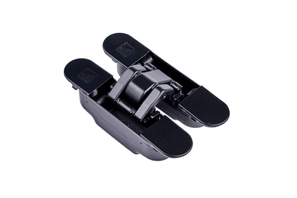 Ironmongery Eclipse Matt Black Concealed Hinge (Pack of 2)