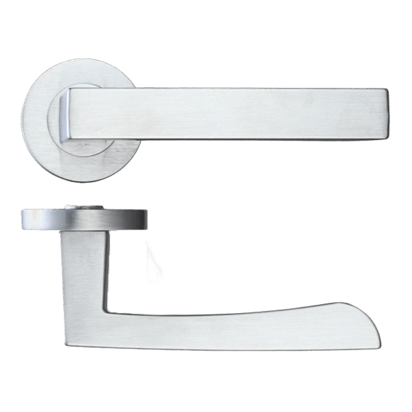 Ironmongery Fornax Satin Chrome Tone Handle Hardware Pack
