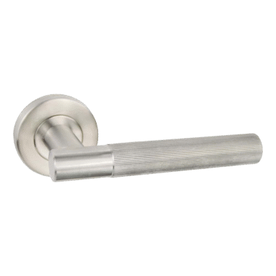 Ironmongery Geneva Satin Stainless Steel Tone Handle Hardware Privacy Pack