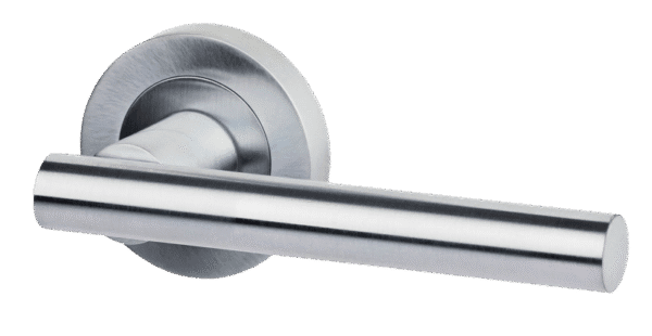Ironmongery Hyperion Privacy Satin Chrome Tone Handle Pack