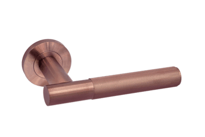 Ironmongery Lugano Satin Copper Tone Privacy Handle Pack