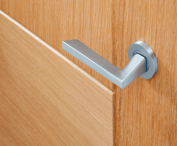 Ironmongery Lyra Satin Chrome Tone Handle Hardware Pack - Image 2
