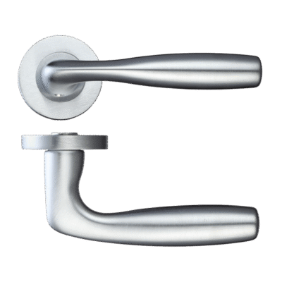Ironmongery Norma Satin Chrome Tone Handle Hardware Pack