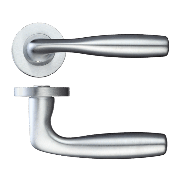 Ironmongery Norma Satin Chrome Tone Handle Hardware Pack