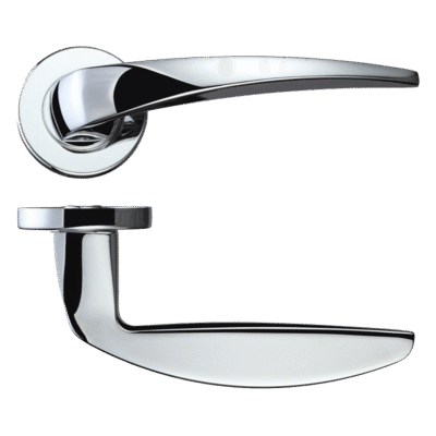 Ironmongery Orion Polished Chrome Tone Privacy Handle Pack