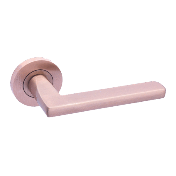 Ironmongery Parma Rose Gold Tone Privacy Handle Pack