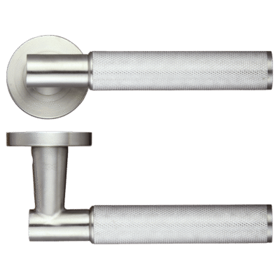 Ironmongery Pegasus Satin Chrome Tone Privacy Handle Hardware Pack