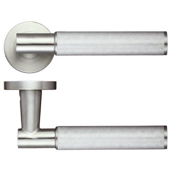 Ironmongery Pegasus Satin Chrome Tone Privacy Handle Hardware Pack