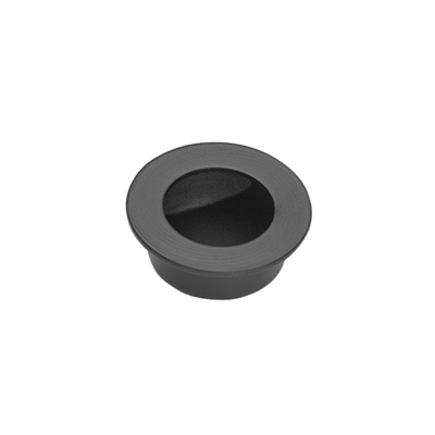 Ironmongery Pisces Matt Black Pocket Door Finger Pull