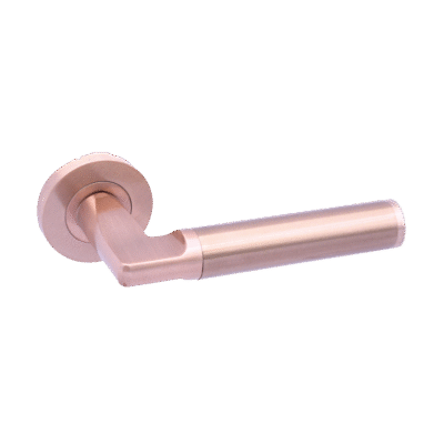 Ironmongery Verona Rose Gold Tone Privacy Handle Pack