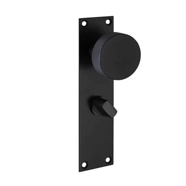 Ironmongery Zermatt Matt Black Handle Hardware Privacy Pack