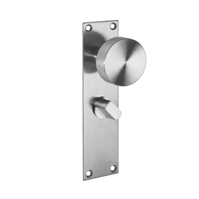 Ironmongery Zermatt Satin Stainless Steel Tone Privacy Handle Hardware Pack