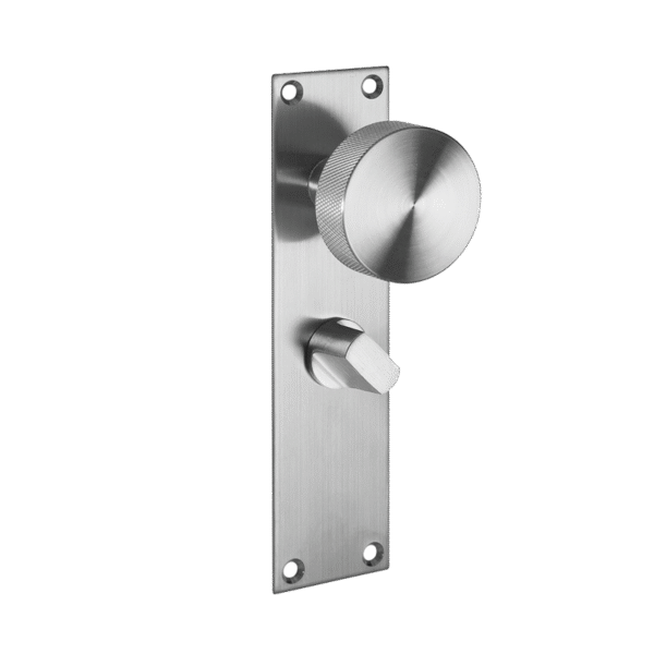 Ironmongery Zermatt Satin Stainless Steel Tone Privacy Handle Hardware Pack