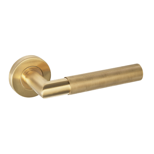 Ironmongery Zurich Satin Gold Tone Handle Hardware Privacy Pack