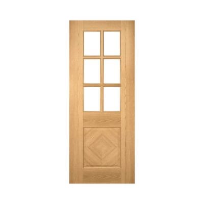 Kensington Prefinished Internal Oak Door with Glass