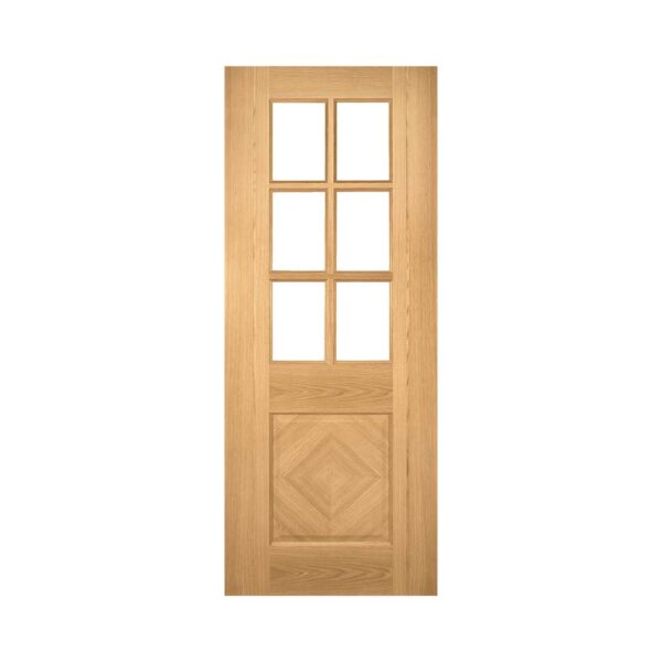 Kensington Prefinished Internal Oak Door with Glass