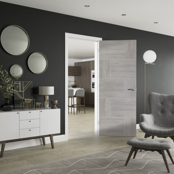 Internal Laminate White Grey Ravenna