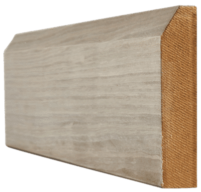 Light Grey Pre-finished Skirting Chamfered