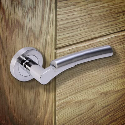 Meuse Door Handle Bathroom Pack with Lock and 65mm Latch