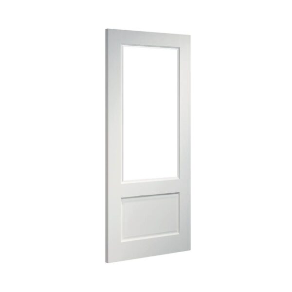 Madison White Internal Door with Glass - Image 2