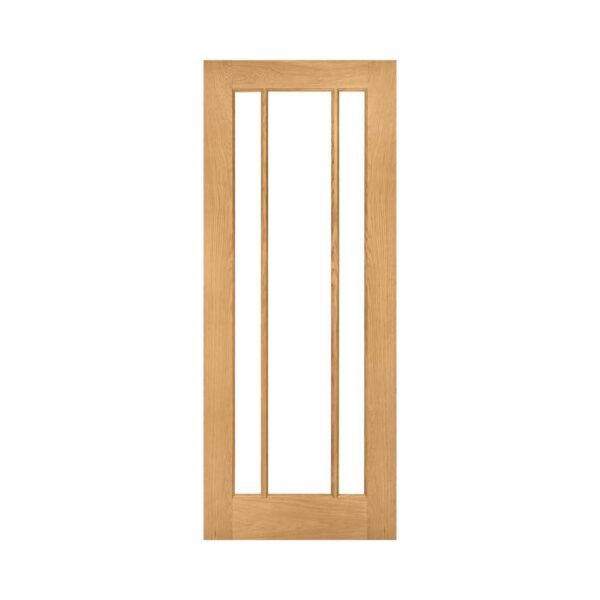 Norwich Unfinished Internal Oak Door with Glass