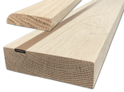 Internal Oak Fire Door Lining Set (108mm) with Intumescent Strip 6 pieces