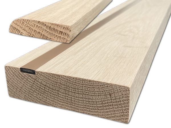 Internal Oak Fire Door Lining Set with Intumescent Strip