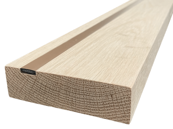 Internal Oak Fire Door Lining Set (108mm) with Intumescent Strip 6 pieces - Image 2