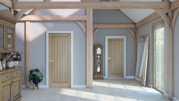 Internal Oak Pre-Finished Suffolk Original Fire Door - Image 2