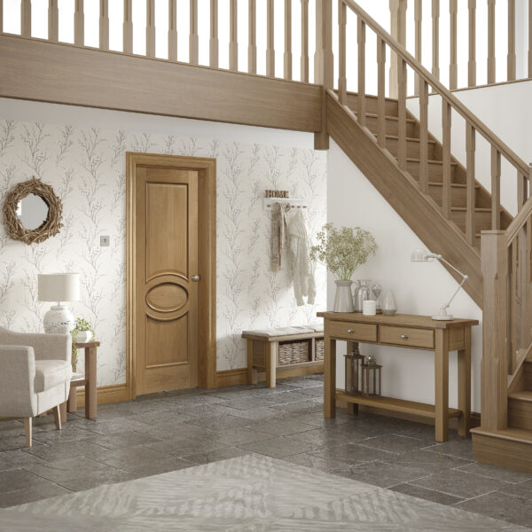Internal Oak Calabria with Raised Mouldings - Image 2