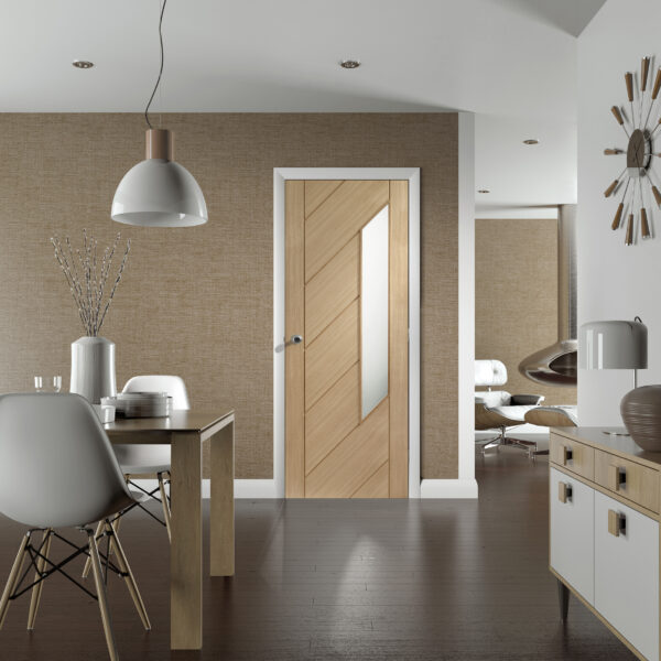 Internal Oak Monza with Obscure Glass