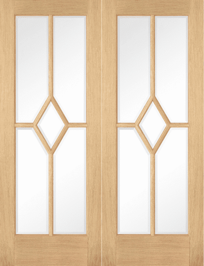 Oak Reims Glazed Pair