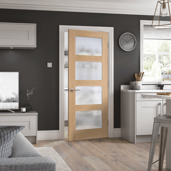 Oak Shaker Glazed 4L Frosted Pre-Finished
