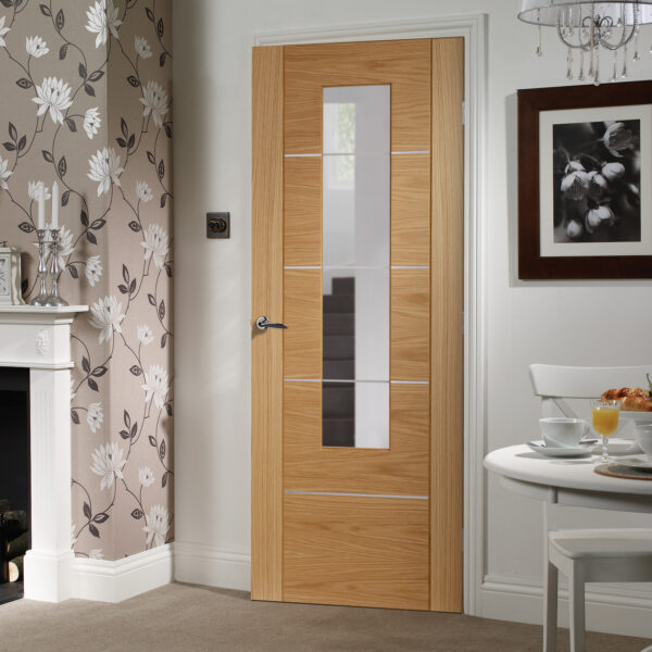 Glazed Internal Oak Pre-Finished Portici Door - Image 2