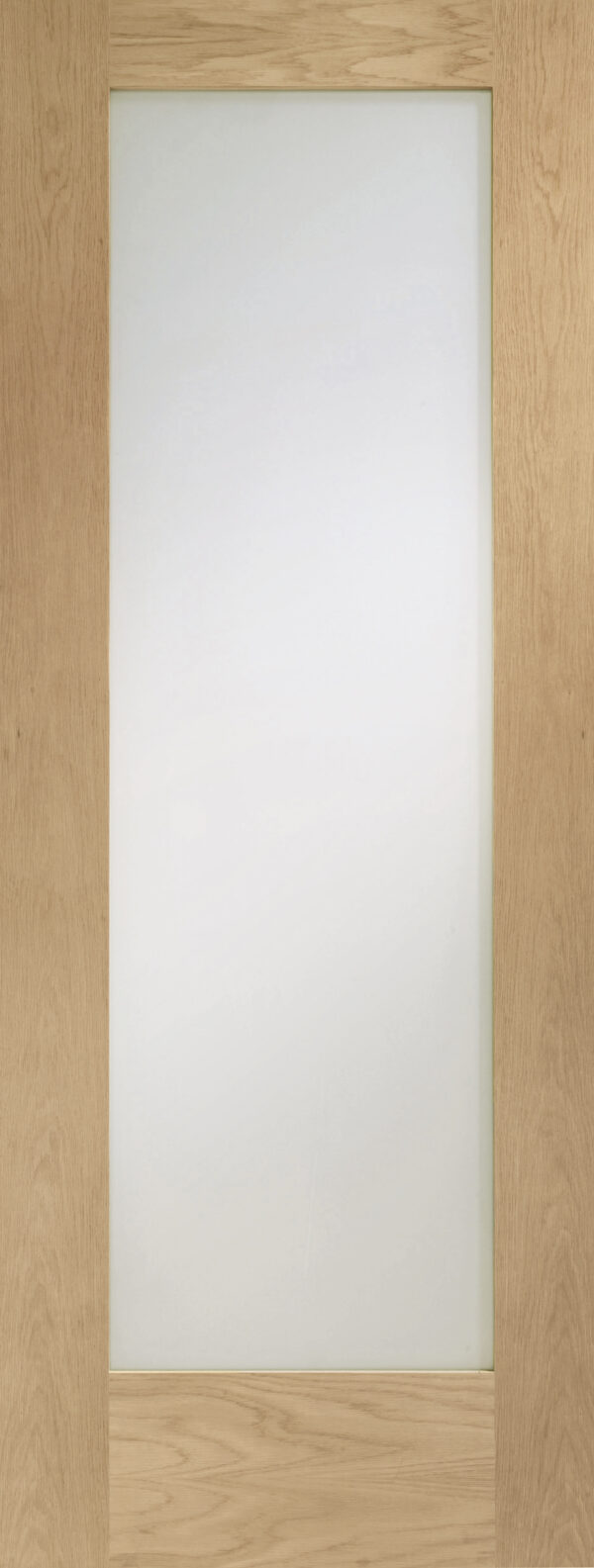 Internal Oak Pattern 10 Fire Door with Clear Glass - Image 2