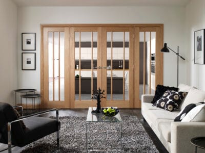 Internal Oak Worcester Pair with Clear Glass